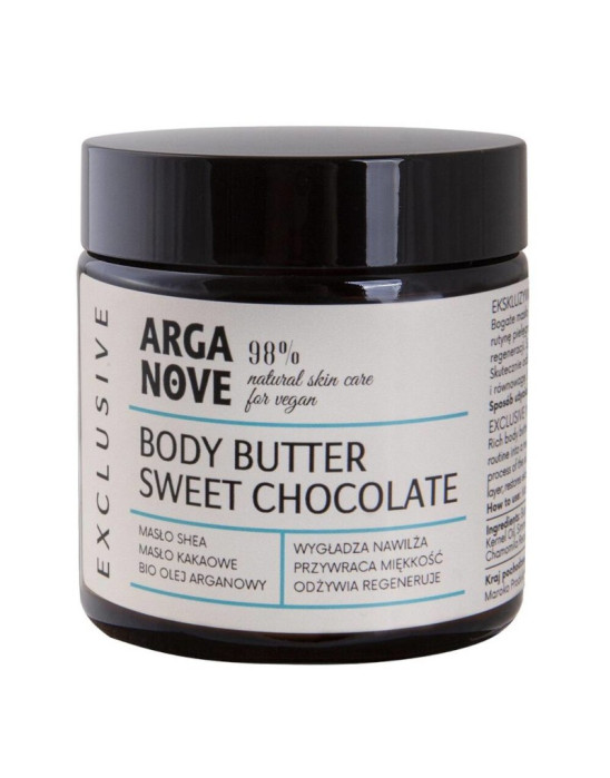 Naturalne masło do ciała Sweet Chocolate z kokosem i arganem 100ml ARGA NOVE
