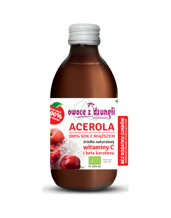 Sok z miąższem z Aceroli 100% 250 ml