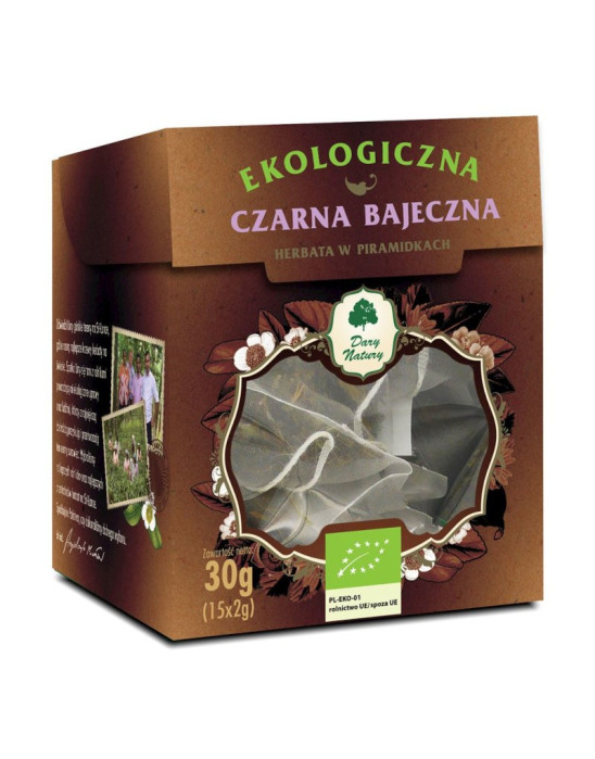 HERBATA CZARNA BAJECZNA EKO 15X2g Dary Natury
