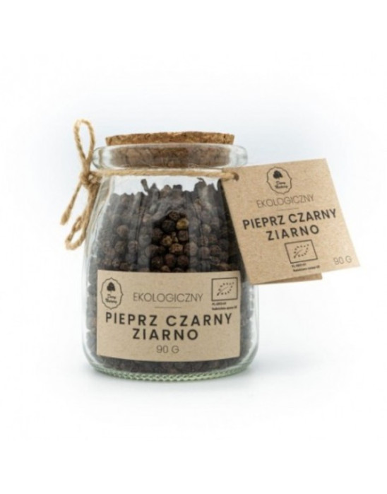 Pieprz czarny ziarno - słoiczek 90g / Dary Natury