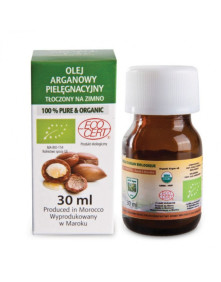 OLEJ ARGANOWY BIO z certyfikatem ECOCERT- ciemna butelka 30 ml