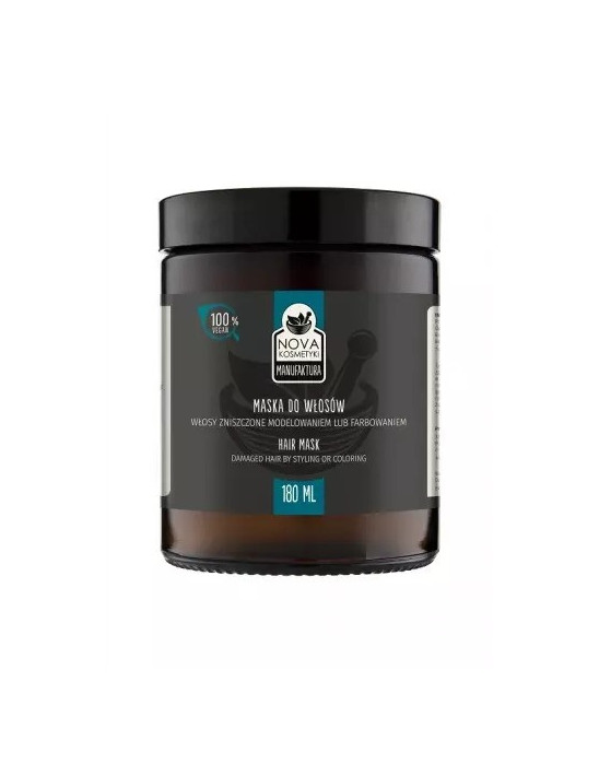 Maska do włosów zniszczonych modelowaniem i farbowaniem NOVA Kosmetyki 180 ml