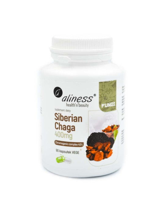 Siberican Chaga 400 mg 90 kapsułek | Aliness