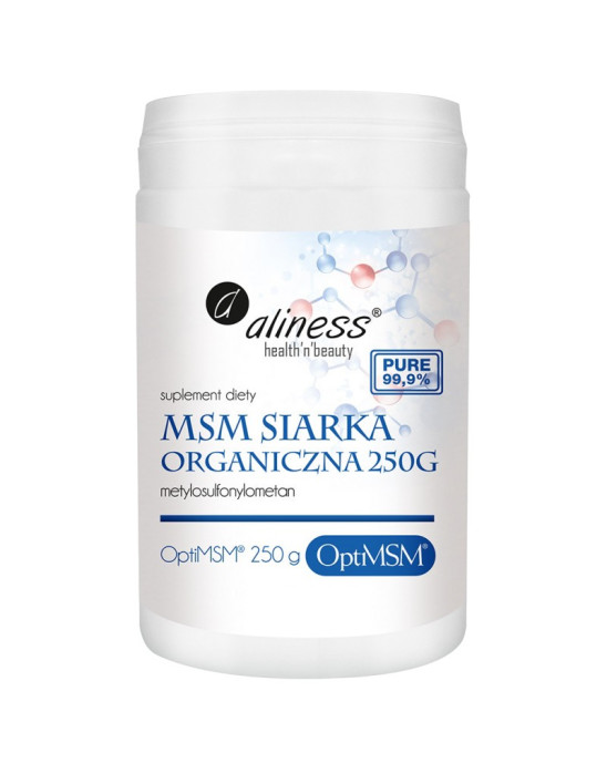 Organiczna siarka MSM Aliness – naturalny suplement diety