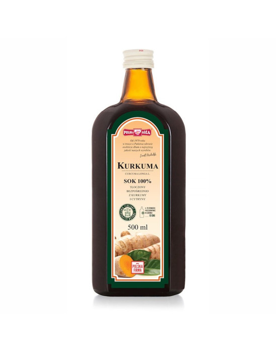 Eko sok Kurkuma i Cytryna Polska Róża – naturalny smak