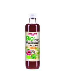 Naturalny syrop z malin Polska Róża – z miodem i lipą
