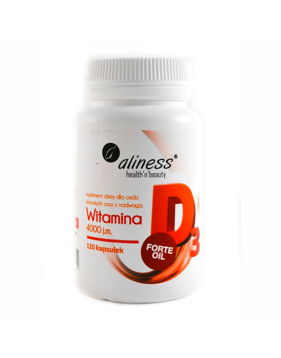 Witamina D3 4000IU Aliness 120 kapsułek