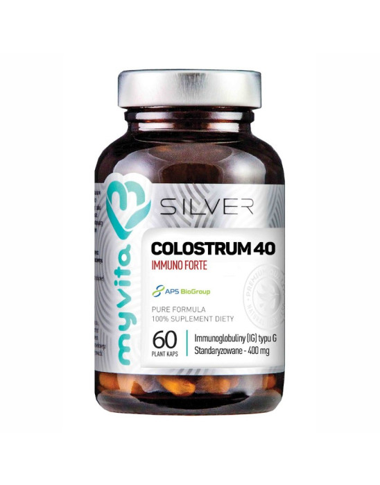 Kapsułki Silver Colostrum 400 mg 60 kaps. | MyVita