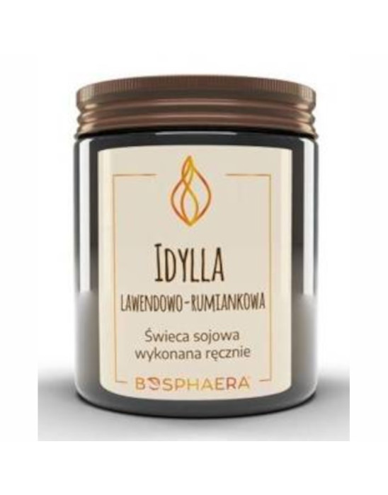 Świeca sojowa Idylla lawendowo-rumiankowa 190g Bosphaera