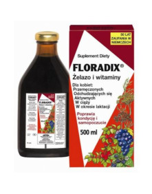 Floradix Żelazo i Witaminy Salus 500 ml