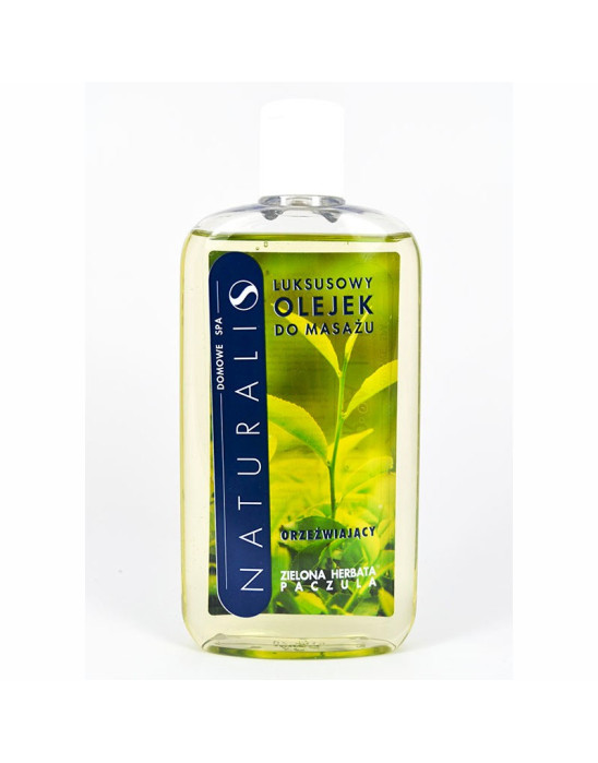 Olejek do masażu orzeźwiający Zielona herbata i Paczula Naturalis 250 ml