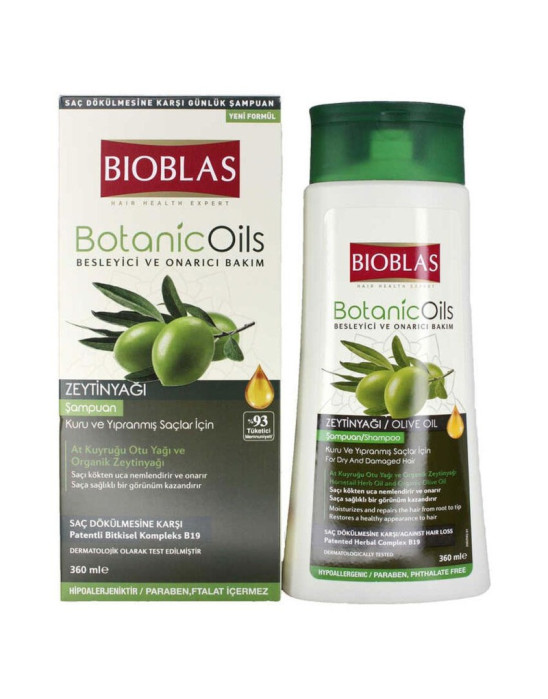 Szampon z oliwy z oliwek Nawilżenie i Regeneracja Bioblas 360 ml