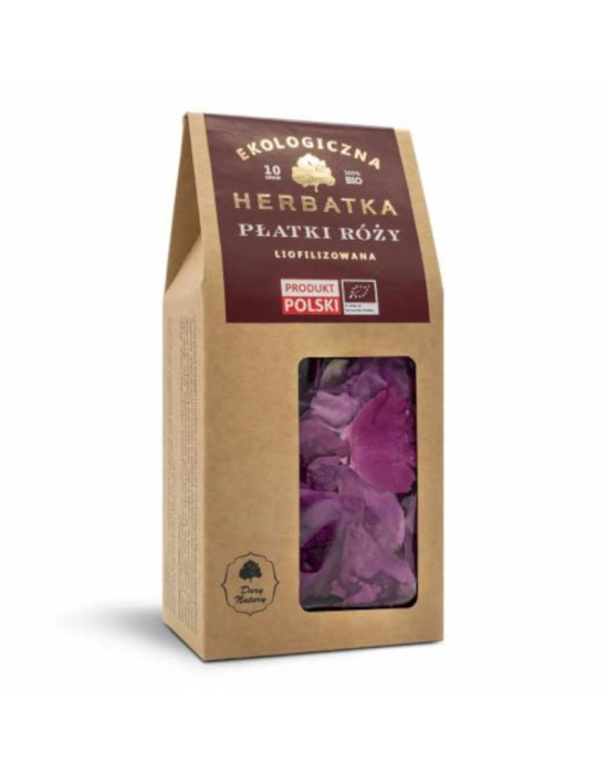 Herbata liofilizowana Płatki róży 10g Dary Natury