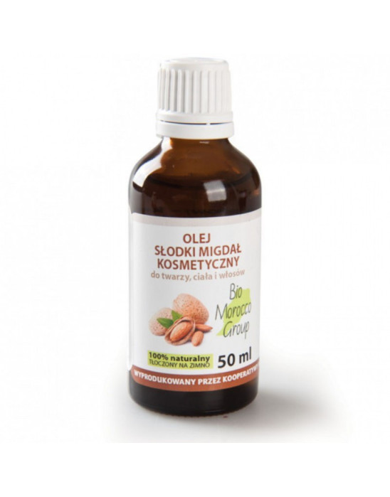 Olej słodki migdał zakrętka 50 ml Bio Marocco