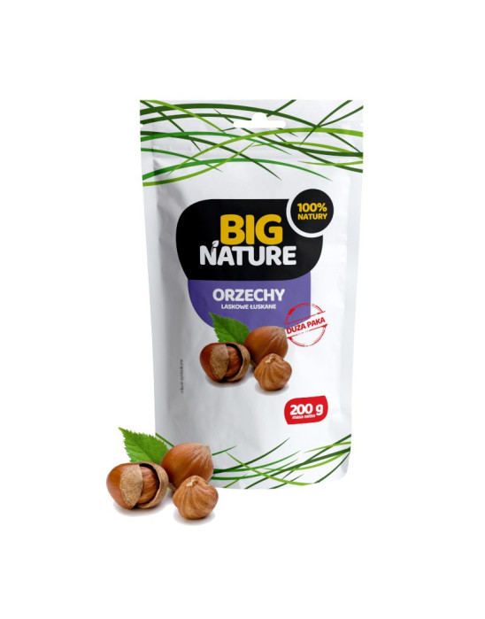 Orzechy laskowe łuskane 200g Big Nature