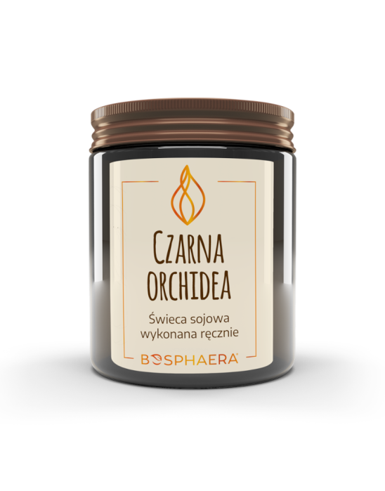 Świeca sojowa Czarna Orchidea Bosphaera 190 g