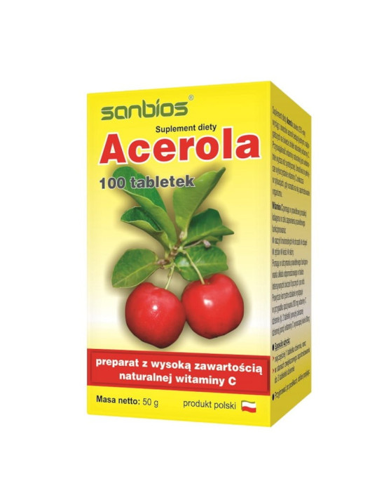 Acerola 100 tabl. Sanbios