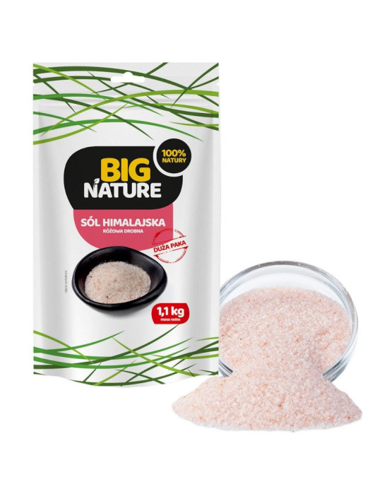 Sól himalajska różowa drobna Big Nature 1,1 kg