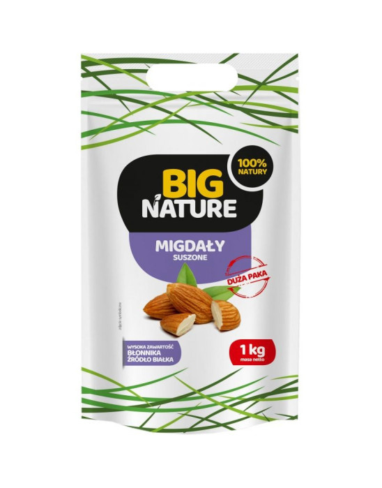 Migdały suszone 1kg Big Nature