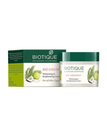 Kokosowy krem do twarzy rozjaśnienie i rozświetlenie 50g Biotique