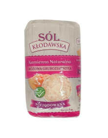 Sól kłodawska różowa gruboziarnista - niejodowana 1kg