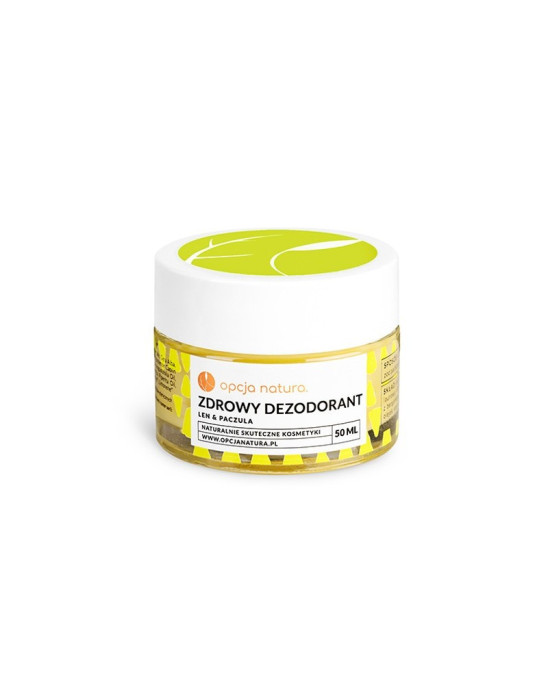 Zdrowy dezodorant len i paczula 50 ml | Opcja Natura