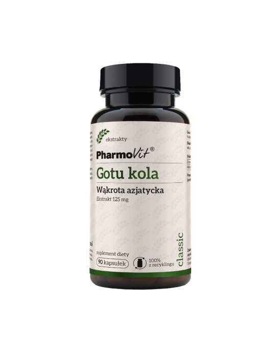 Gotu kola - wąrota azjatycka 90 kaps. | PharmoVit