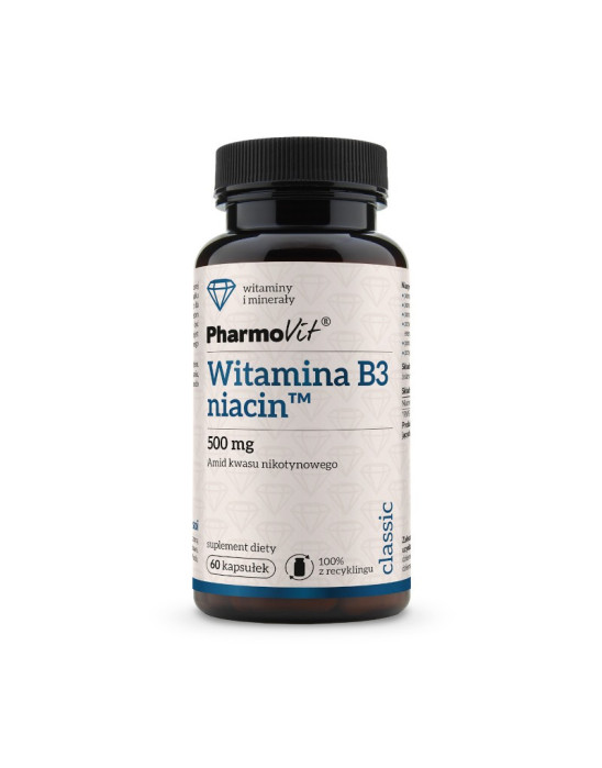 Witamina B3 niacin 60 kaps. | PharmoVit