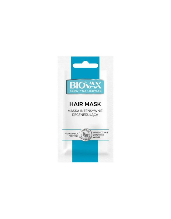 Regenerująca maska Biovax – zawiera jedwab i keratynę