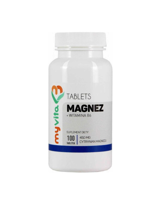 Magnez + witamina B6 100 tabletek | My Vita