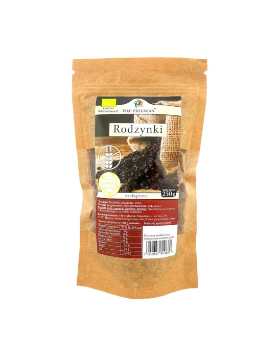 Rodzynki bezglutenowe BIO 250g