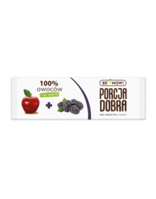 Jabłkowo-jeżynowa przekąska 100% owoców 16g | Porcja Dobra