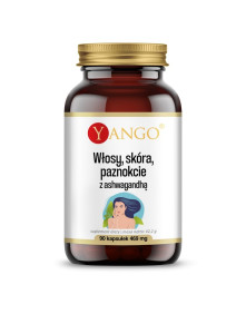 Włosy, skóra, paznokcie z ashwagandhą 90 kaps. | Yango