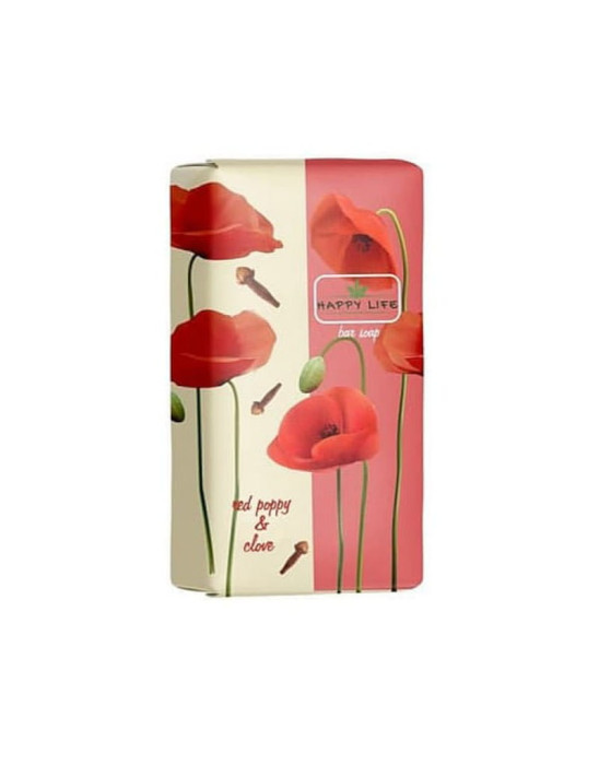 Mydło czerwony mak i goździk, 180g | Happy Life
