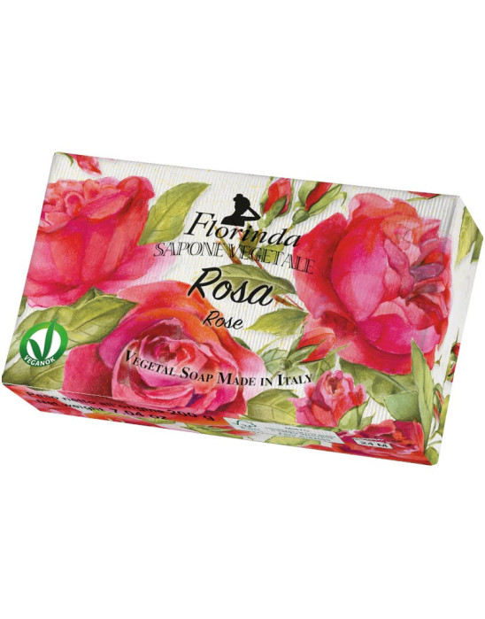 Mydło w kostce Róża, 200g | FLORINDA