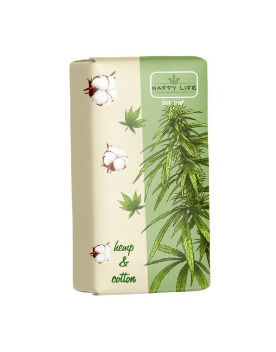 Mydło toaletowe Konopie i Bawełna, 180 g | Happy Life