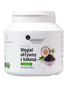 Węgiel aktywny z kokosa Aliness 200 g