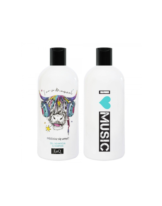 KROWA - Żel do mycia i szampon do włosów 2w1 300 ml LaQ