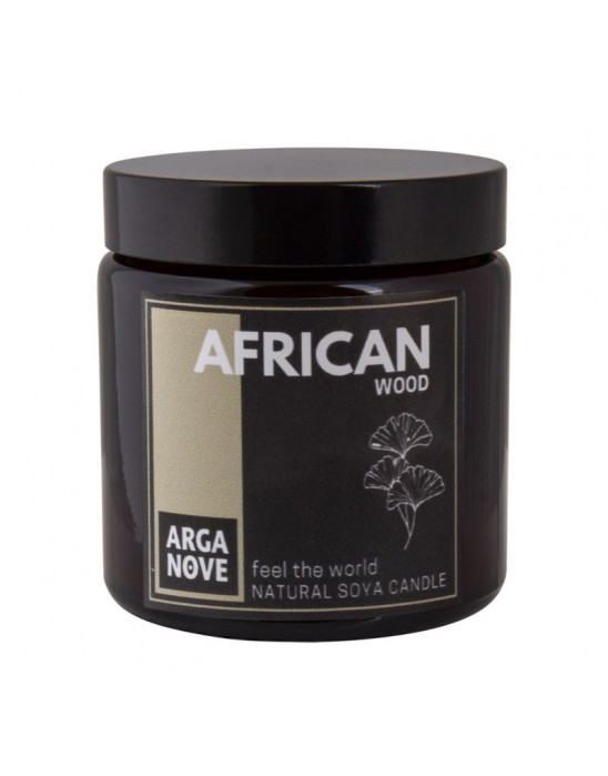 Naturalna sojowa świeca - "African Wood" Arganove