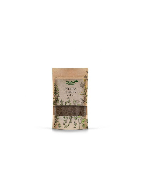 Pieprz czarny mielony, 60g | Ziółko