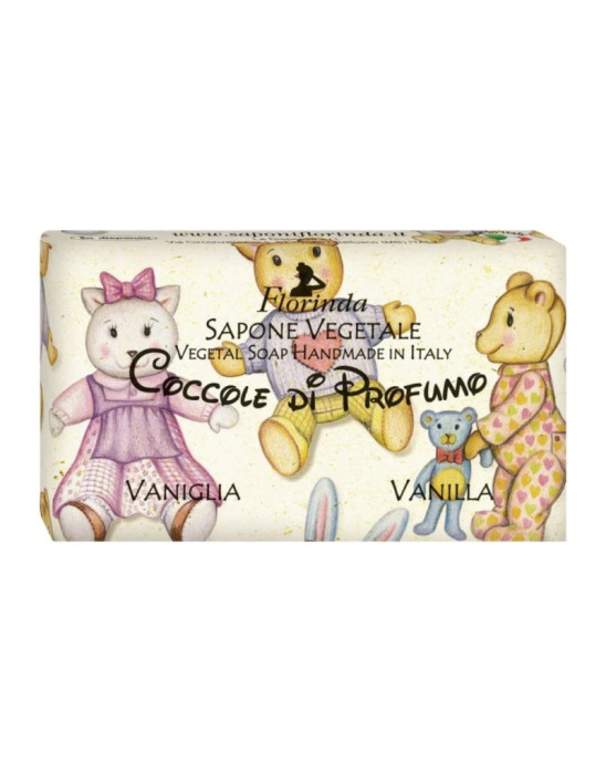 Mydło w kostce dla dzieci Wanilia, 100g | FLORINDA