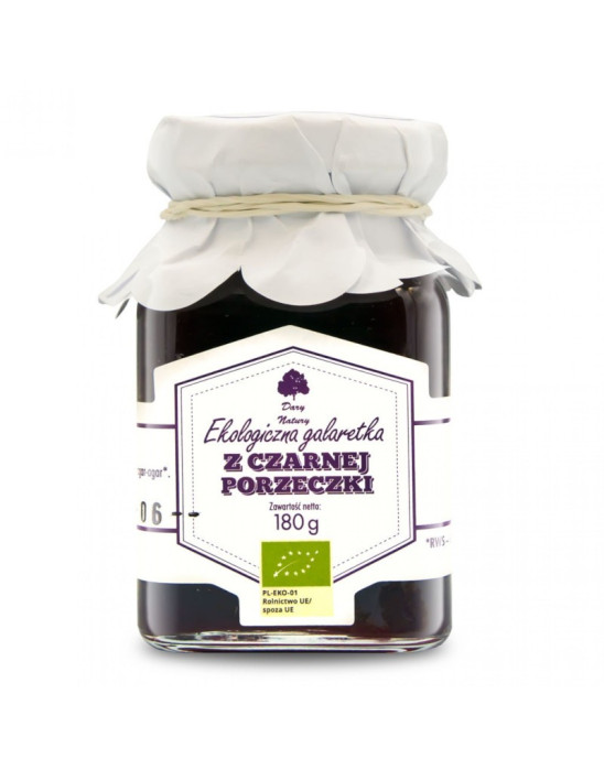Galaretka z czarnej porzeczki 180g Dary Natury