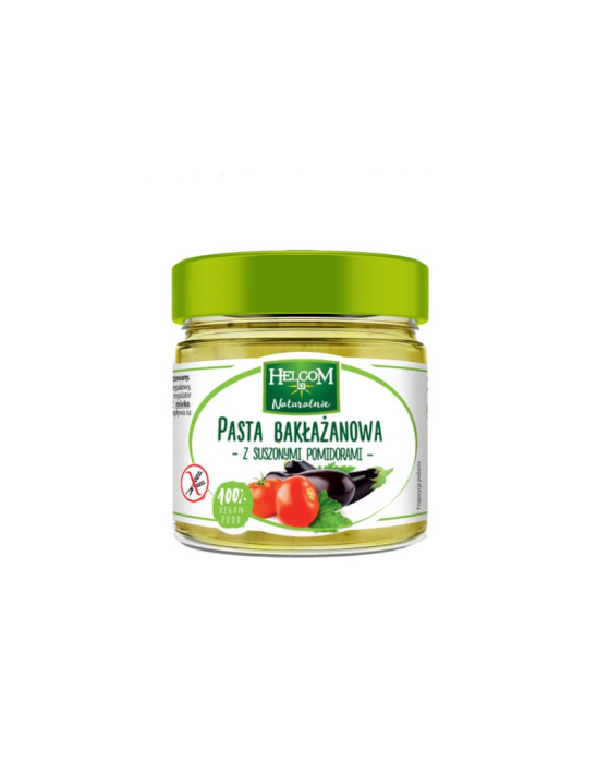 Pasta bakłażanowa z suszonymi pomidorami 190 g | Helcom