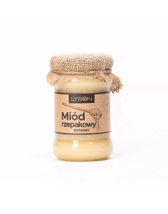Miód rzepakowy 400g słoik Twist Off Lyson