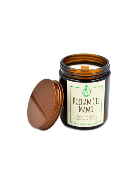 Świeca sojowa Kocham cię mamo Bosphaera 190g