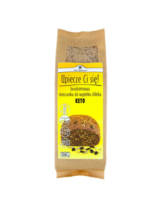 Mieszanka chleba bezglutenowego keto 500 g | Pięć Przemian