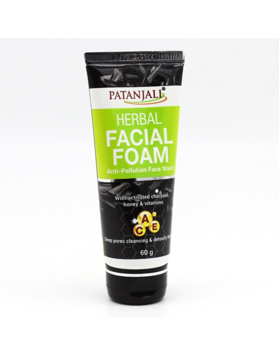 Pianka do mycia twarzy z węglem aktywnym Patanjali 50 ml