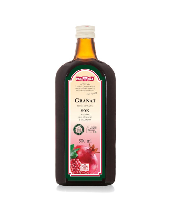 Sok z granatu 100% 500ml | Polska Róża