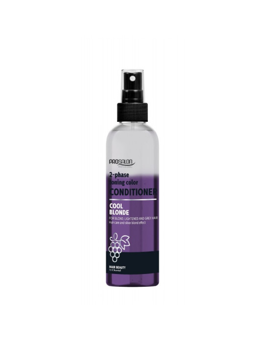 Dwufazowa odżywka do włosów blond, rozjaśnianych, siwych 200ml | Prosalon