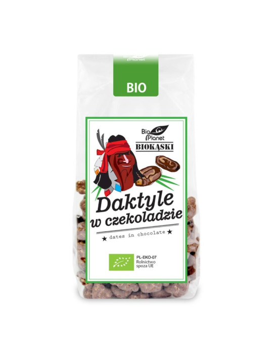 Daktyle w surowej czekoladzie 100g | Bio Planet